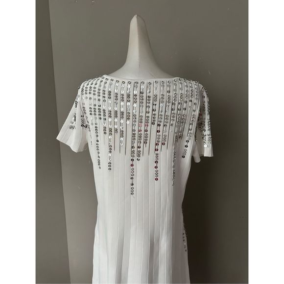 Reem Acra Crystal-Embellished Fit & Flare Dress Size XL $2295 - Picture 11 of 14
